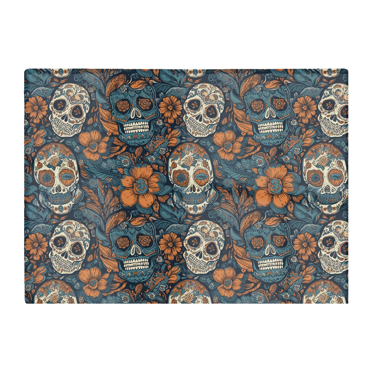 Dia De Los Muertos Skulls Pattern Glass Chopping Board