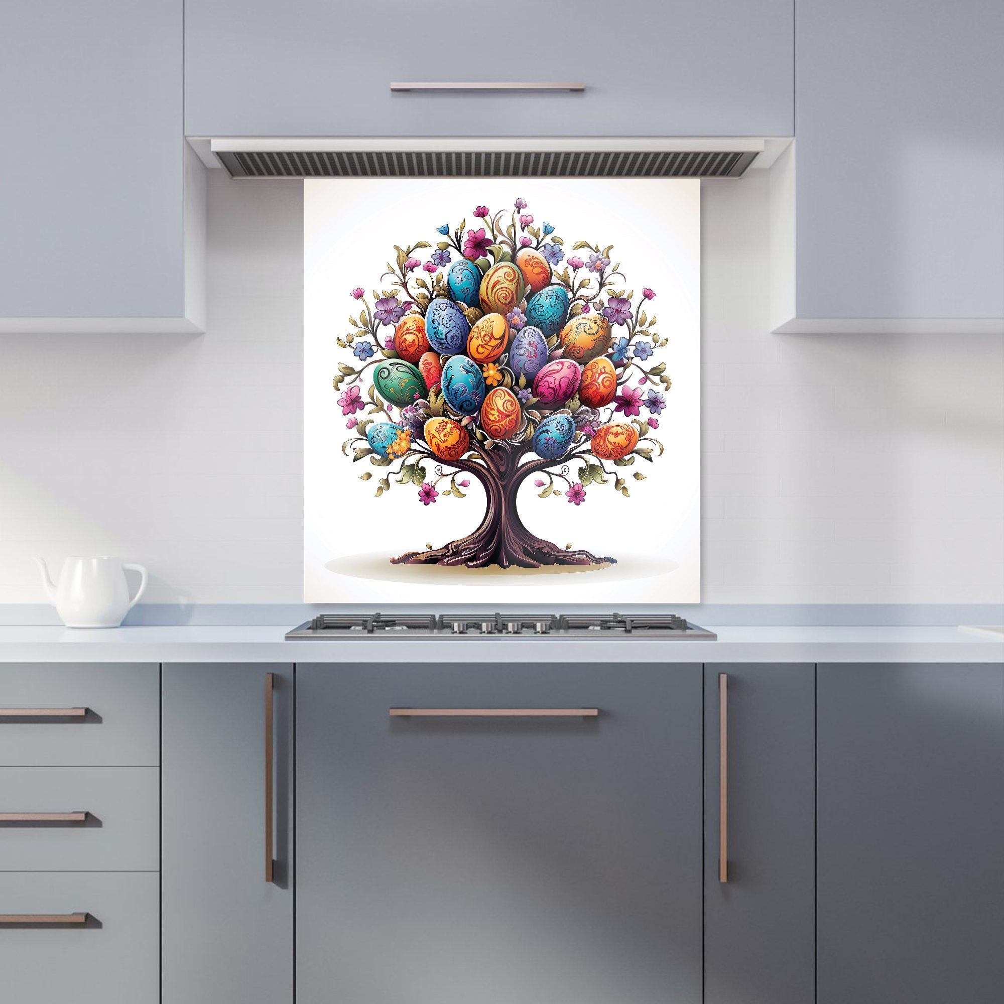A Magical Easter Egg Tree Kitchen Splashback