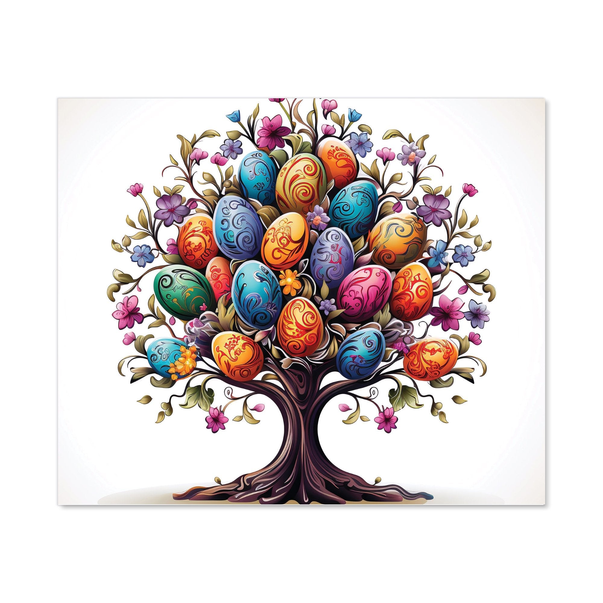 A Magical Easter Egg Tree Kitchen Splashback
