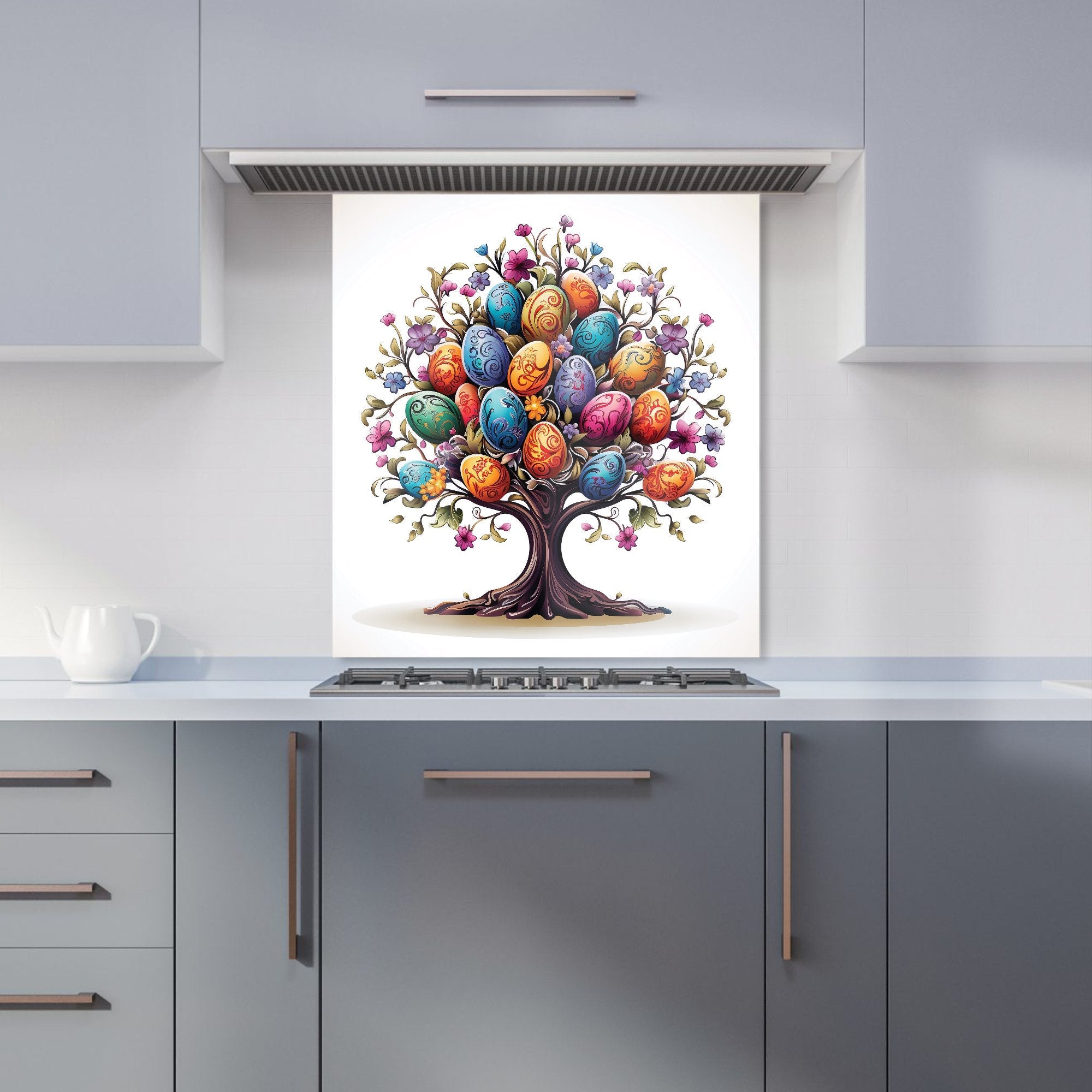 A Magical Easter Egg Tree Kitchen Splashback