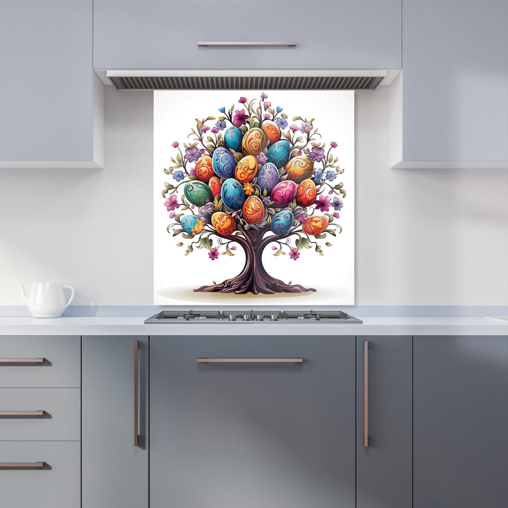 A Magical Easter Egg Tree Kitchen Splashback