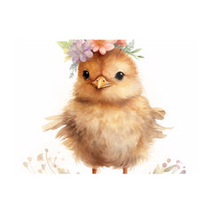 Watercolour, Cute Easter Chick Chopping Board