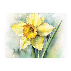 Watercolour Daffodil Chopping Board