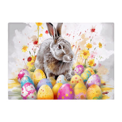 Splashart Easter Bunny And Eggs Chopping Board