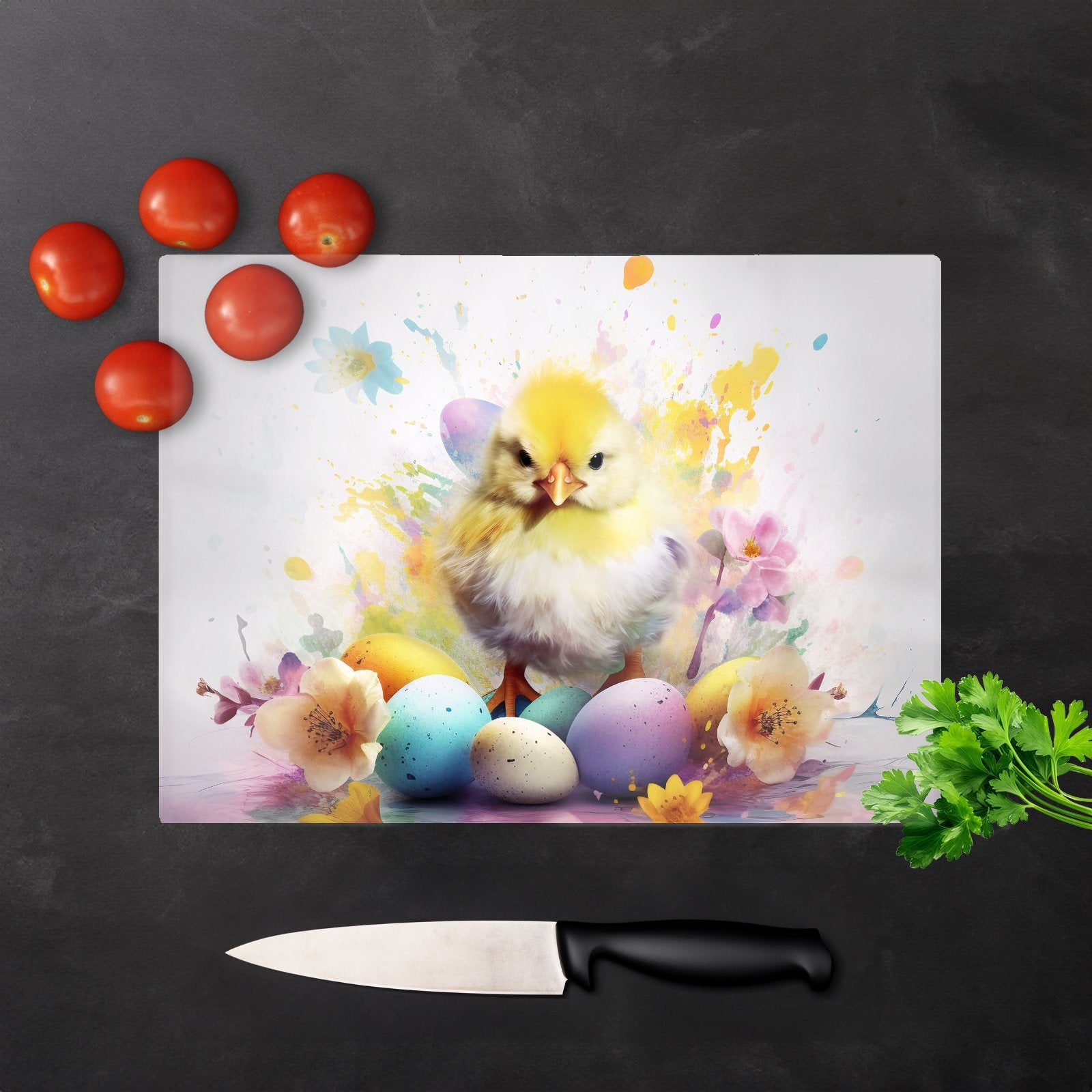Easter Chick Splashart Chopping Board