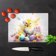 Easter Chick Splashart Chopping Board