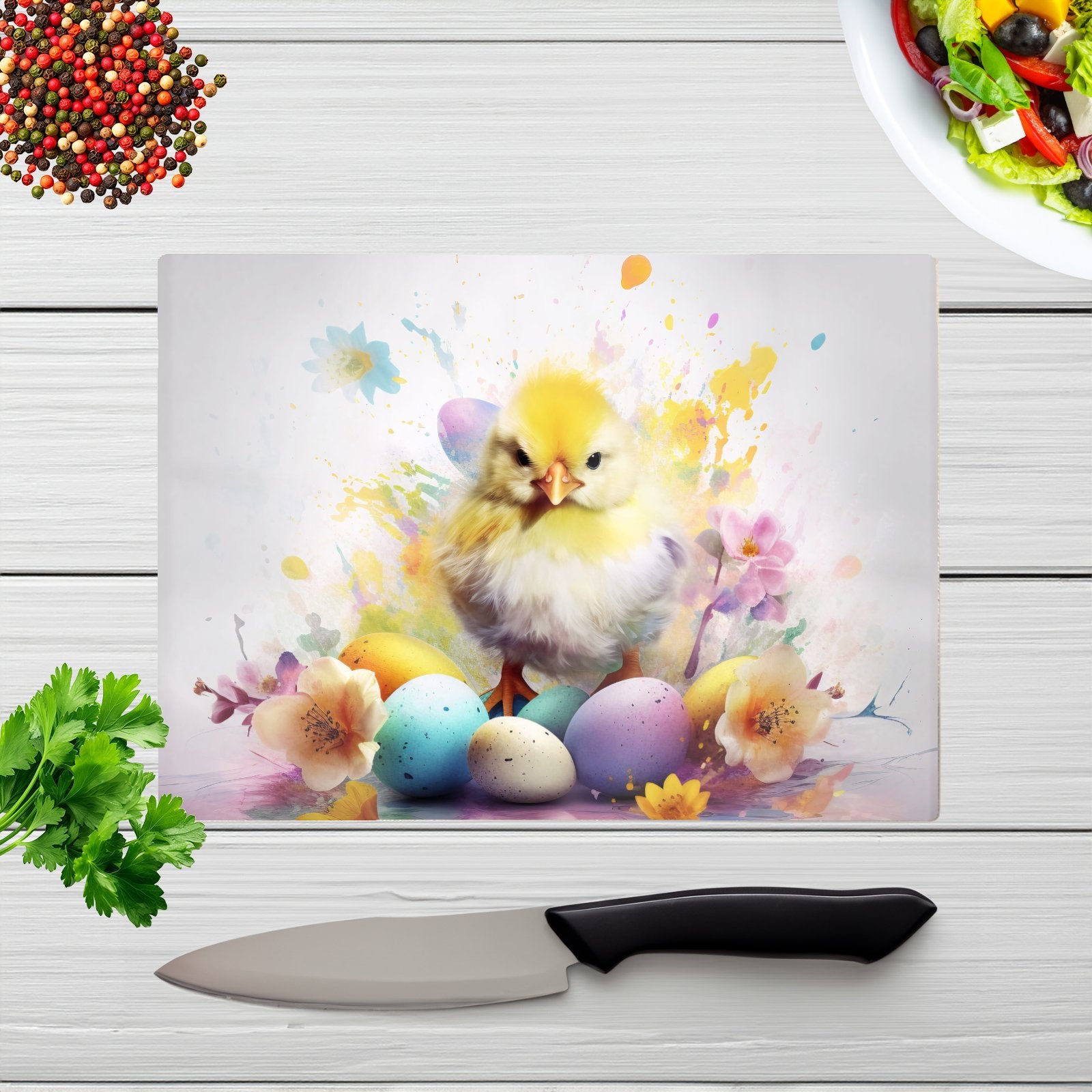 Easter Chick Splashart Chopping Board