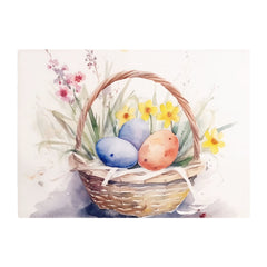 Watercolour Easter Basket Chopping Board