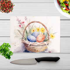 Watercolour Easter Basket Chopping Board