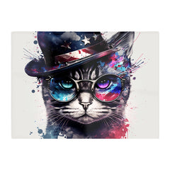 American Shorthair Cat Face Splashart Chopping Board