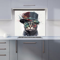 American Shorthair Cat Splashart Kitchen Splashback