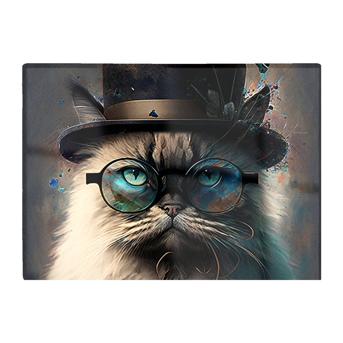 Birman Cat Face Splashart Chopping Board