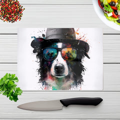 Border Collie Dog Chopping Board