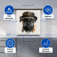 Border Terrier Dog Kitchen Splashback