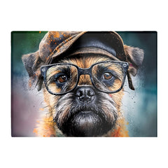 Border Terrier Dog Splashart Chopping Board