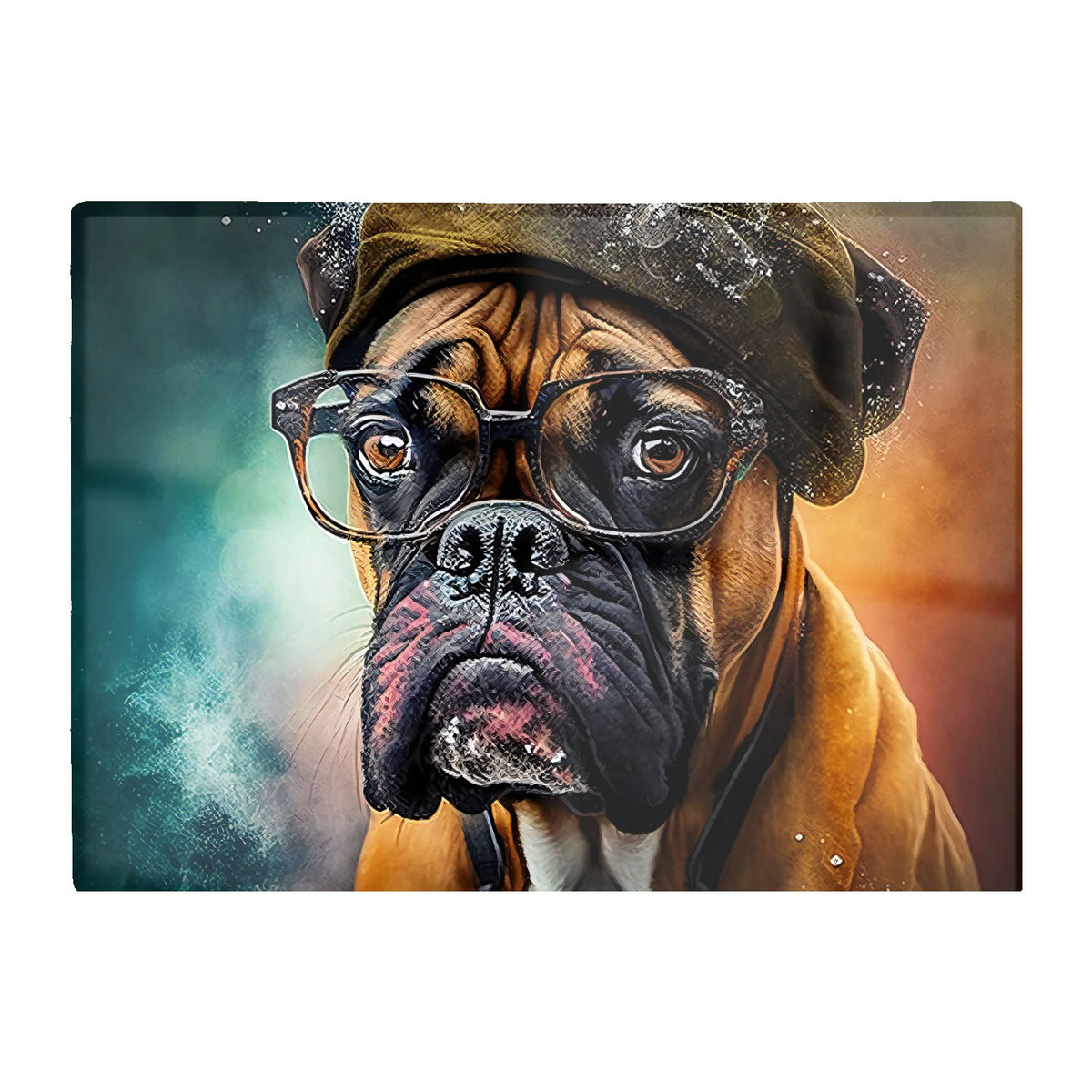 Boxer Dog Splashart Chopping Board