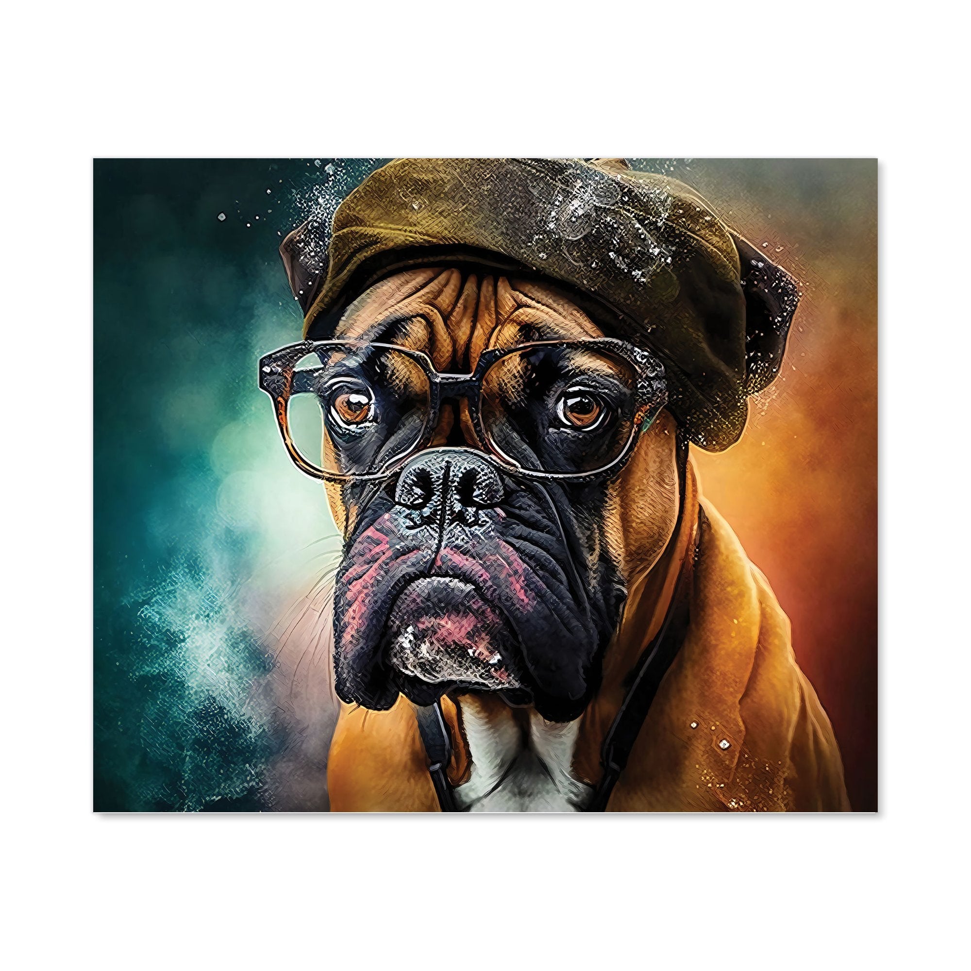 Boxer Dog Splashart Kitchen Splashback