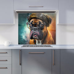Boxer Dog Splashart Kitchen Splashback