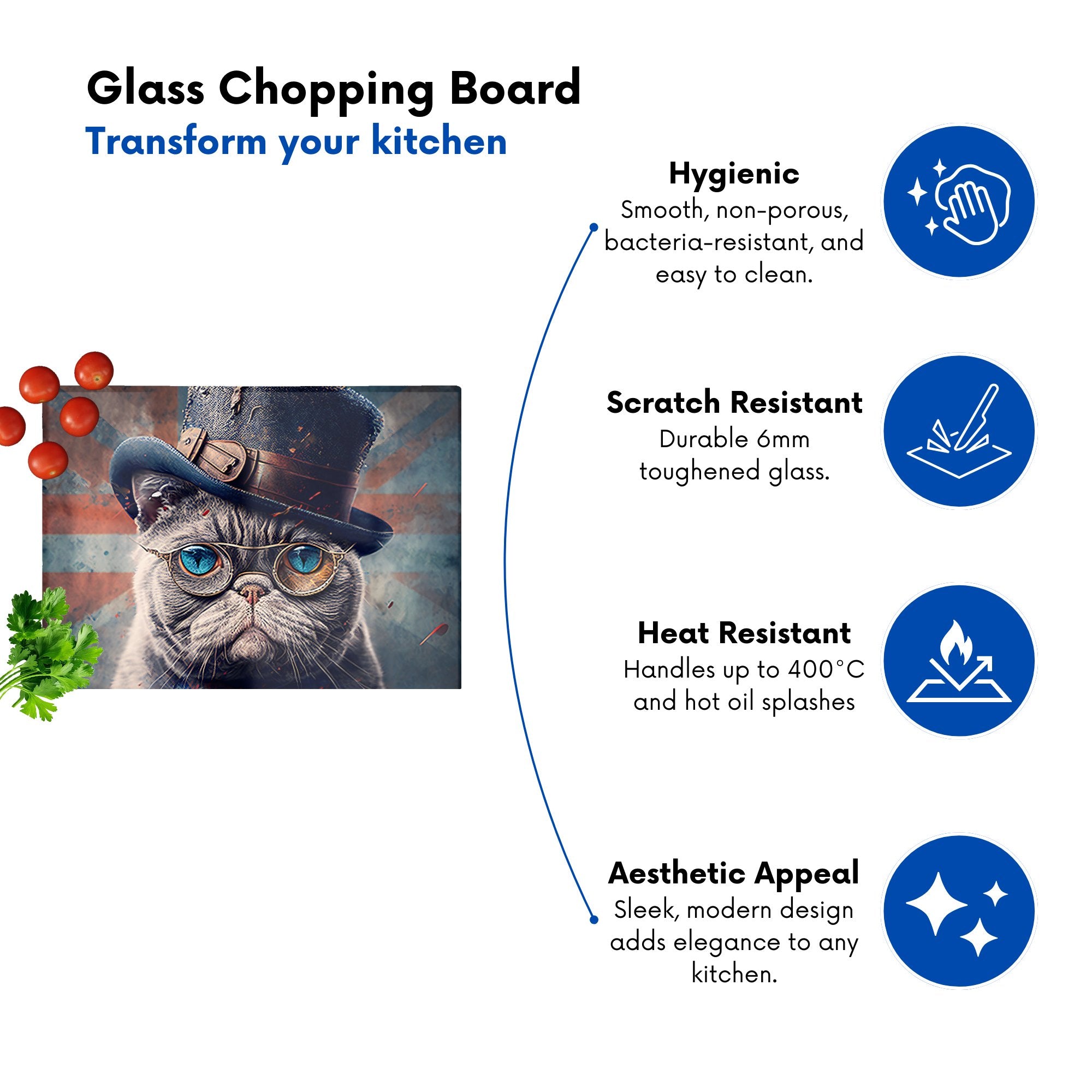 British Shorthair Cat Chopping Board