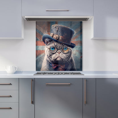 British Shorthair Cat Kitchen Splashback