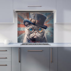 British Shorthair Cat Kitchen Splashback