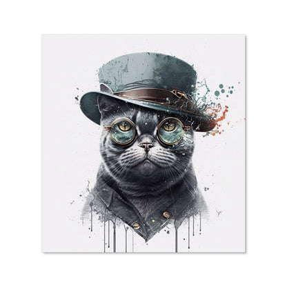 British Shorthair Cat Splashart Kitchen Splashback