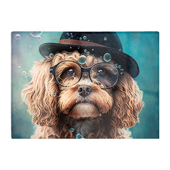 Cavapoo Dog Splashart Chopping Board