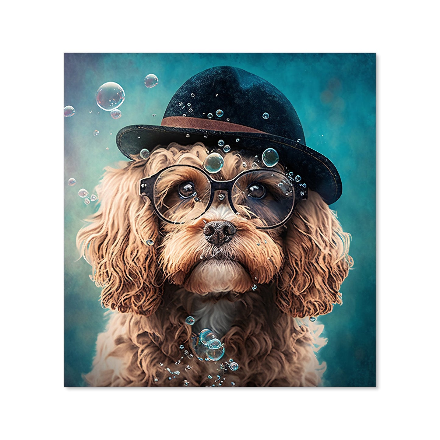 Cavapoo Dog Splashart Kitchen Splashback