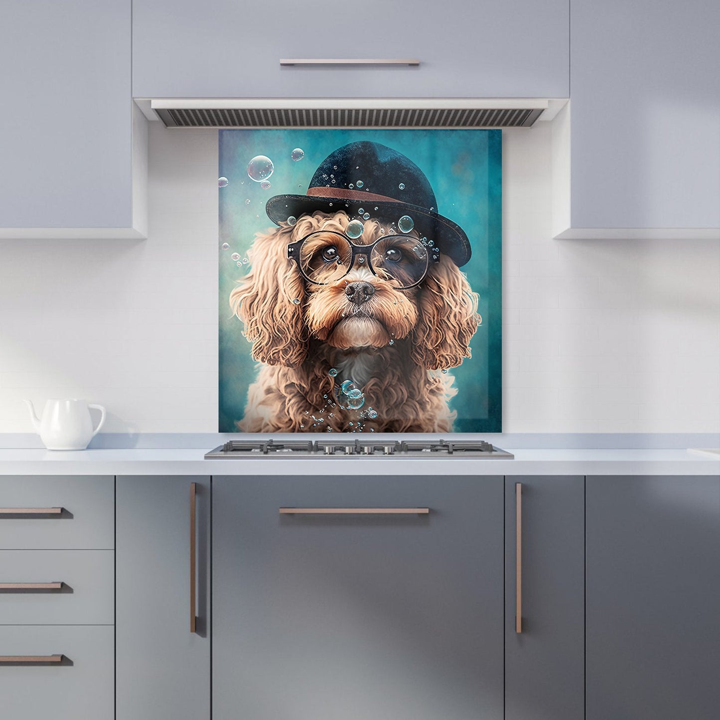 Cavapoo Dog Splashart Kitchen Splashback