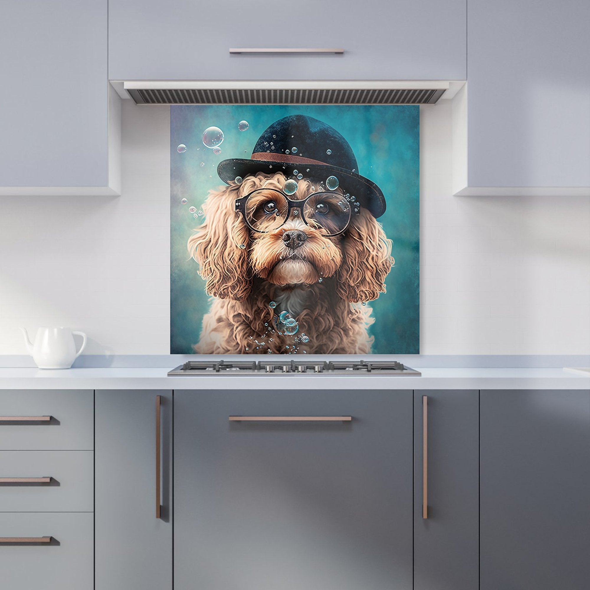 Cavapoo Dog Splashart Kitchen Splashback