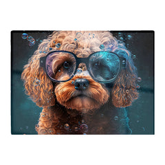 Cavapoo Dog Face Splashart Chopping Board