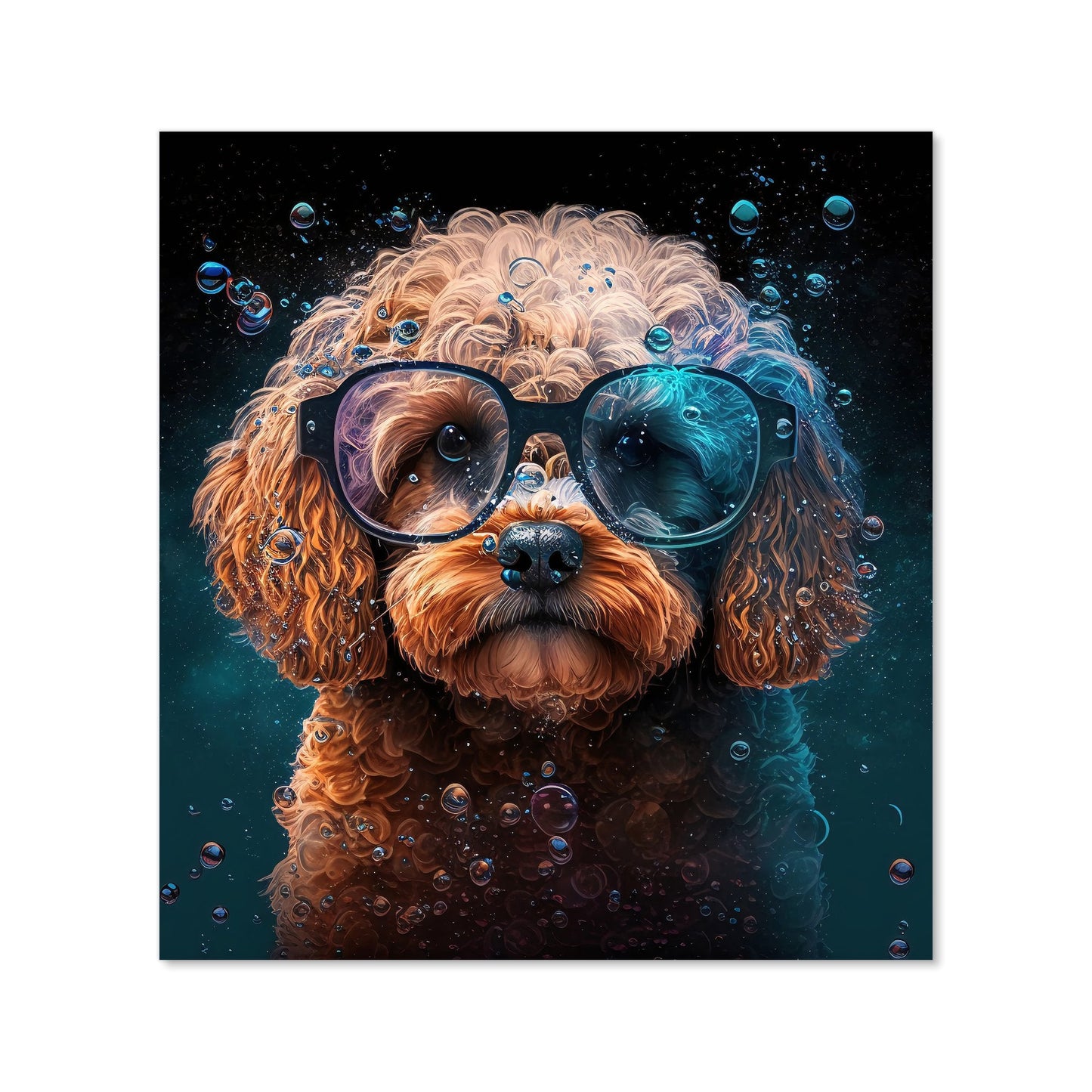 Cavapoo Dog Face Splashart Kitchen Splashback