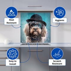 Cockapoo Dog Splashart Kitchen Splashback