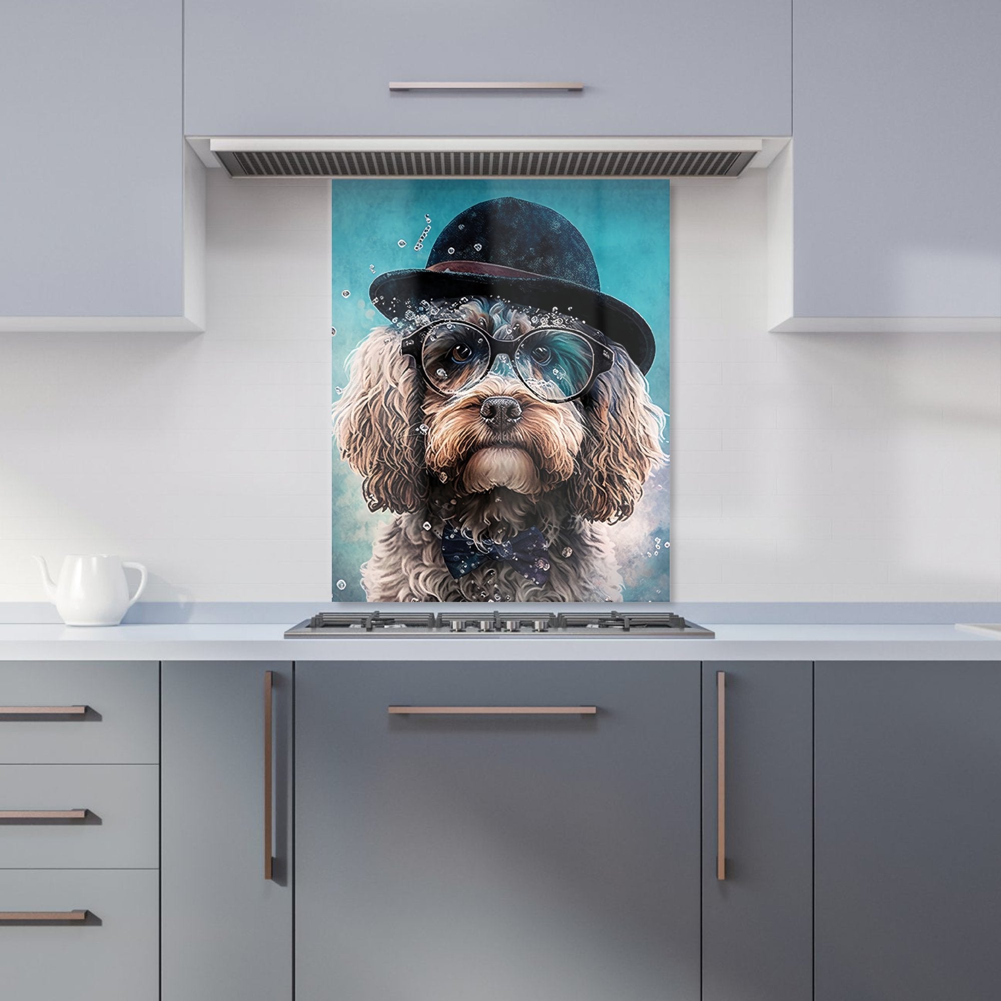 Cockapoo Dog Splashart Kitchen Splashback