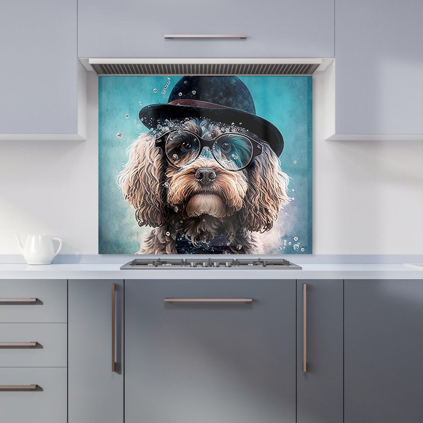 Cockapoo Dog Splashart Kitchen Splashback