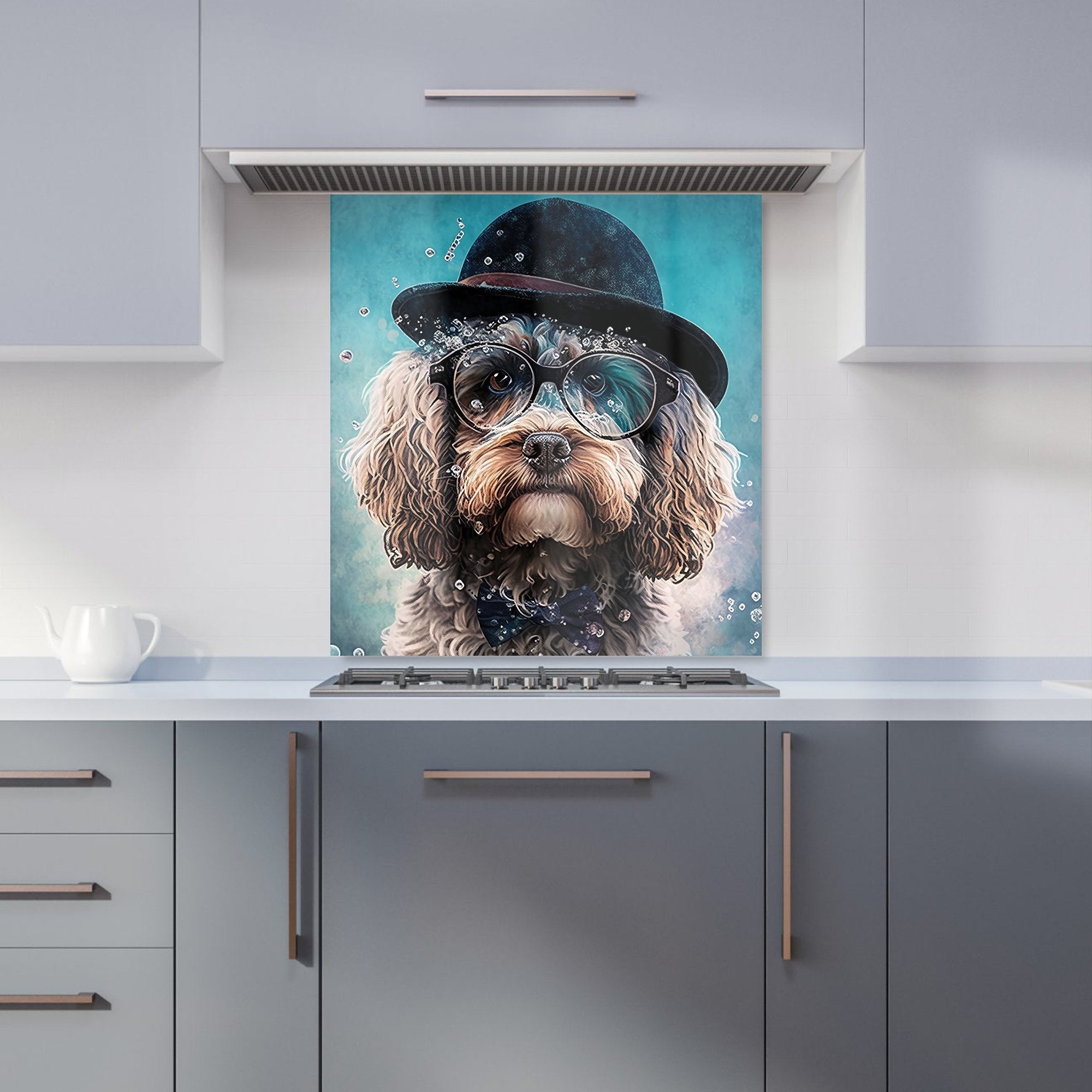 Cockapoo Dog Splashart Kitchen Splashback