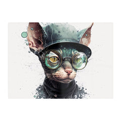 Cornish Rex Cat Splashart Chopping Board