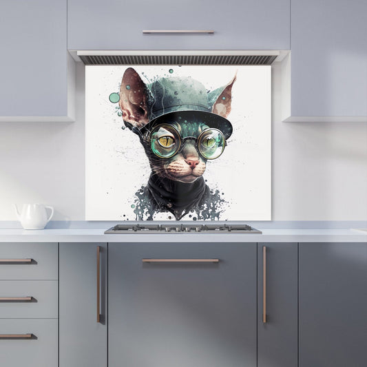 Cornish Rex Cat Splashart Kitchen Splashback