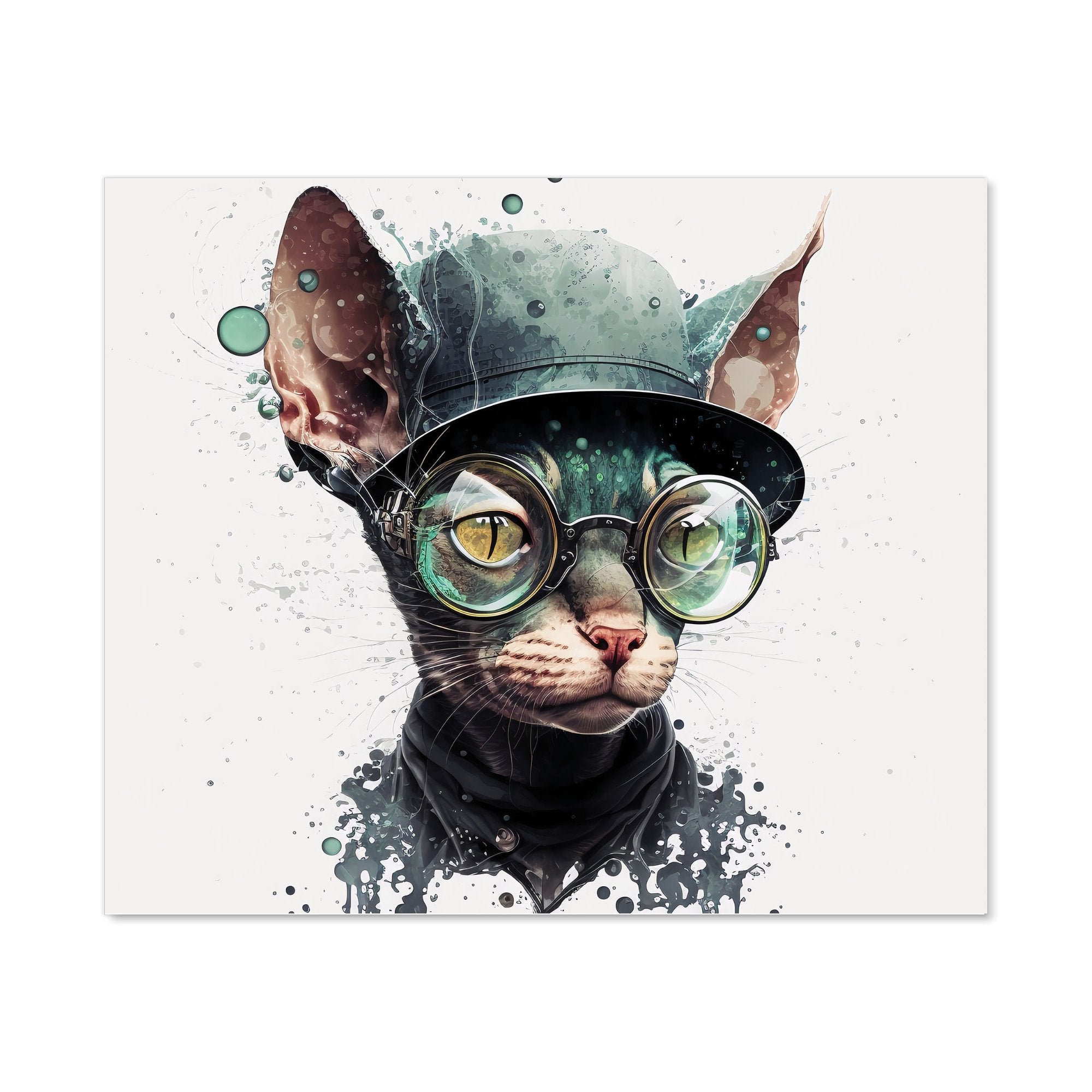Cornish Rex Cat Splashart Kitchen Splashback
