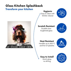 English Cocker Spaniel Splashart Kitchen Splashback