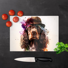 English Cocker Spaniel Splashart Chopping Board