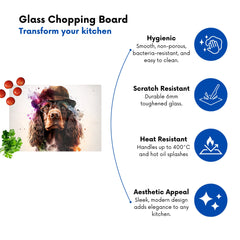 English Cocker Spaniel Splashart Chopping Board