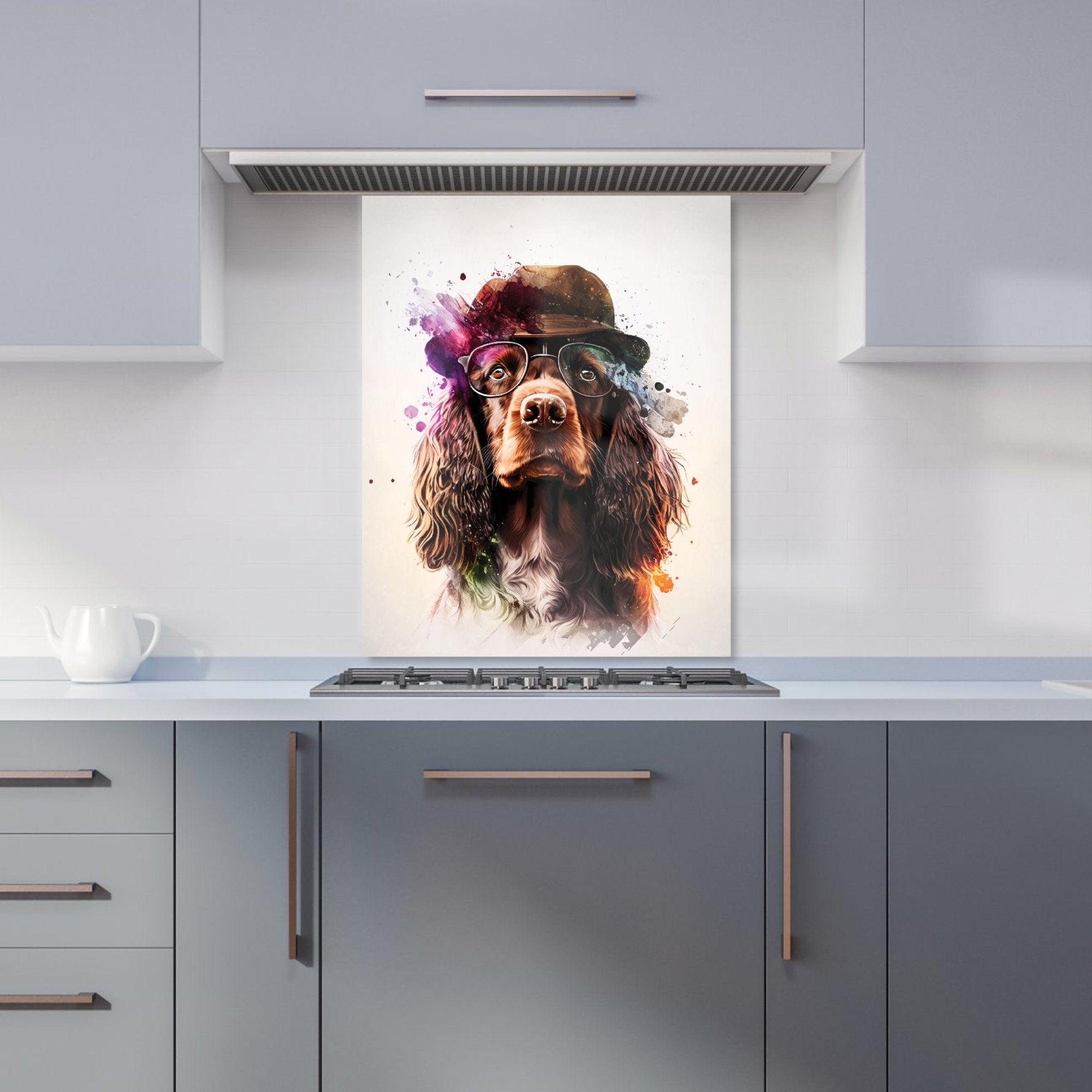 English Cocker Spaniel Splashart Kitchen Splashback