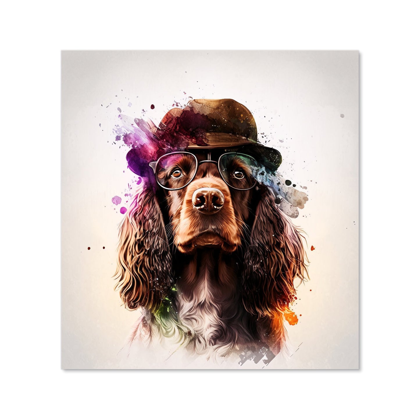 English Cocker Spaniel Splashart Kitchen Splashback