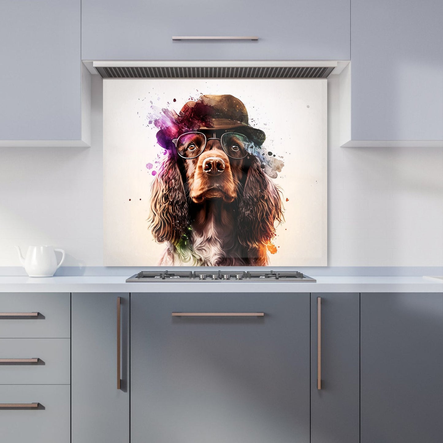 English Cocker Spaniel Splashart Kitchen Splashback