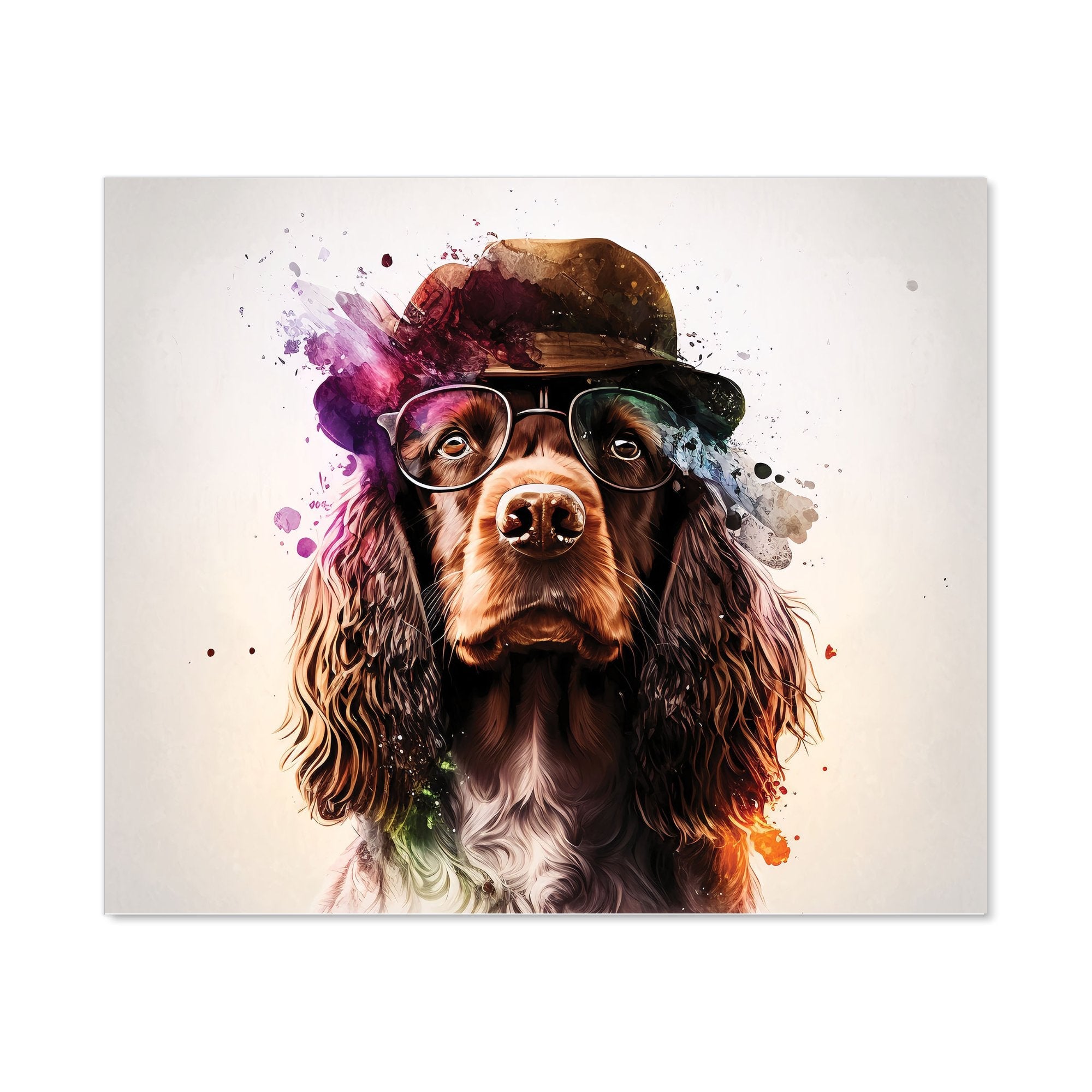 English Cocker Spaniel Splashart Kitchen Splashback