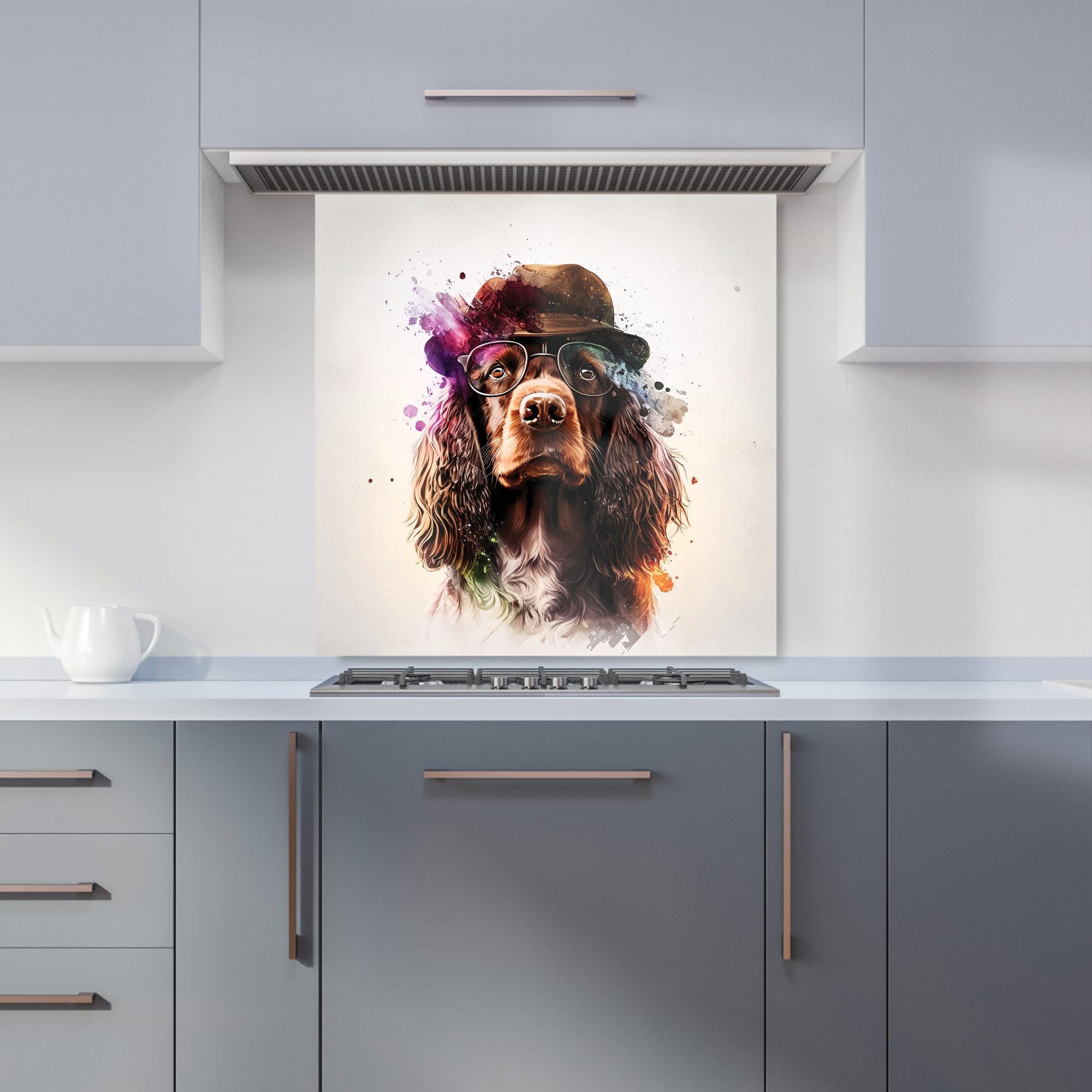 English Cocker Spaniel Splashart Kitchen Splashback