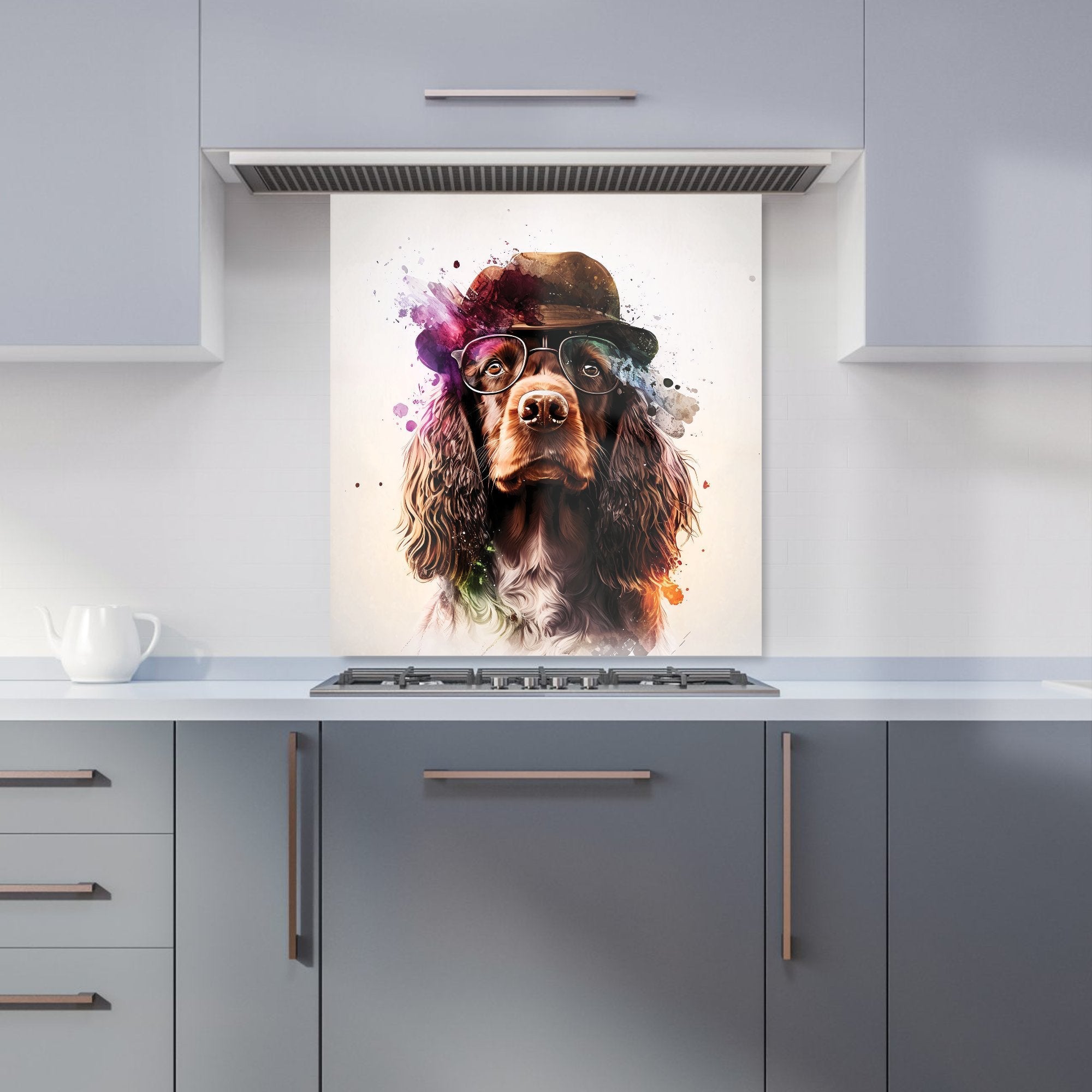 English Cocker Spaniel Splashart Kitchen Splashback