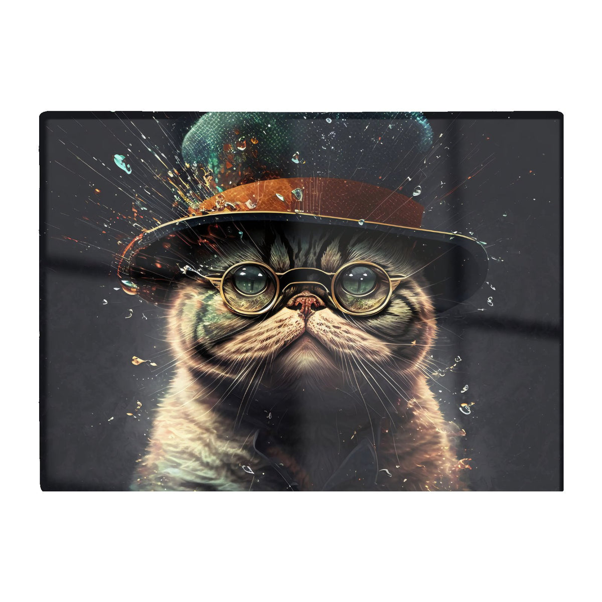 Shorthair Cat Splashart Chopping Board