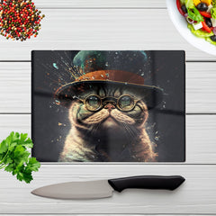 Shorthair Cat Splashart Chopping Board